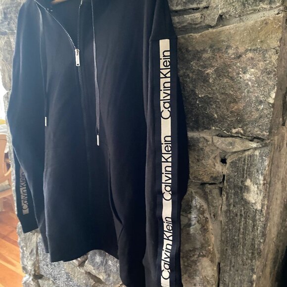 CALVIN KLEIN PERFORMANCE BLACK FULL ZIP SWEATSHIRT HOODIE JACKET SZ 1X NWT - Picture 3 of 10